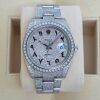 Rolex Datejust 41 Oyster Roman Dial Custom Diamond Set - 6