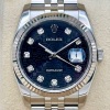 Rolex Datejust 36 Black Anniversary Diamond Dial 8K White Gold Ref 116234 2012 WHAT A DIAL! - 3