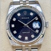 Rolex Datejust 36 Black Anniversary Diamond Dial 8K White Gold Ref 116234 2012 WHAT A DIAL! - 5