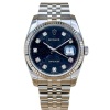 Rolex Datejust 36 Black Anniversary Diamond Dial 8K White Gold Ref 116234 2012 WHAT A DIAL!