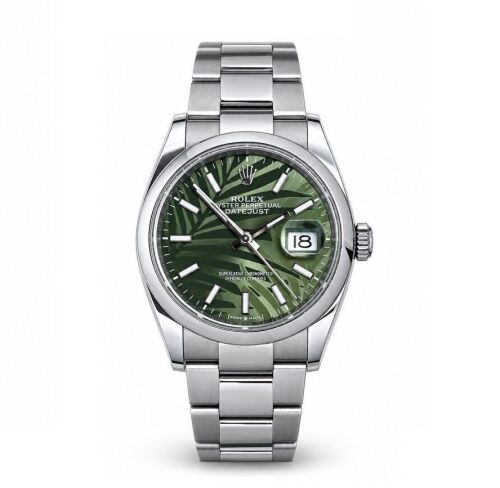 Rolex Datejust 36 126200 Green Palm Motif 2024