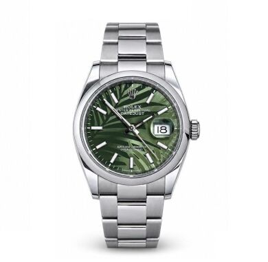 Rolex Datejust 36 126200 Green Palm Motif 2024