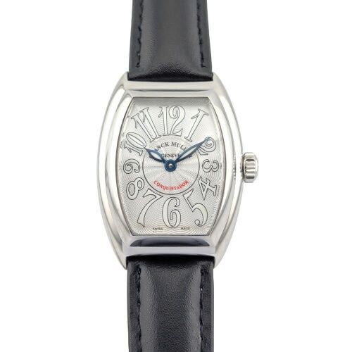 Franck Muller 8005LQZ Conquistador Silver on Leather