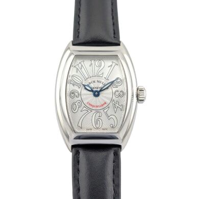 Franck Muller 8005LQZ Conquistador Silver on Leather