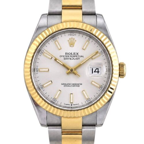 Rolex Datejust 41MM 126333 Steel Yellow Gold Silver Dial