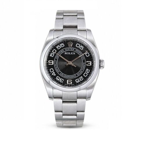 Rolex Oyster Perpetual 36 Black Concentric Dial 116000