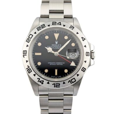 Rolex 16550 Explorer II Black Dial 40mm 1985