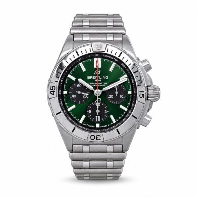 Breitling Chronomat B01 42MM Green Dial AB0134101L2S1