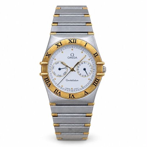 Omega Constellation Manhattan Day-Date 33 White Dial 396.1070