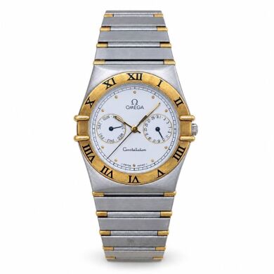 Omega Constellation Manhattan Day-Date 33 White Dial 396.1070
