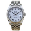 Rolex Datejust 41 White Romans 18K White Gold Ref 126334 2021