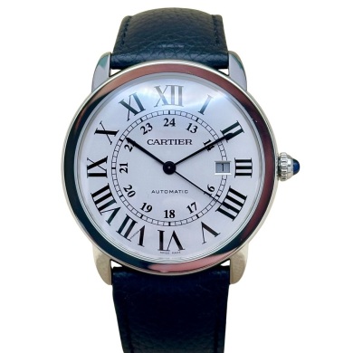 Cartier Ronde Solo De Cartier XL Automatic White Romans Ref WSRN0022 2021