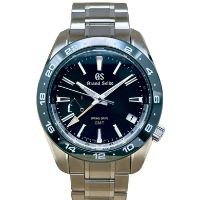 Grand Seiko GMT Spring Drive Sunburst Green Ref SBGE257 2021