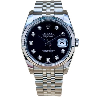 Rolex Rolex Datejust 36 Black Diamond Dial Ref. 116234