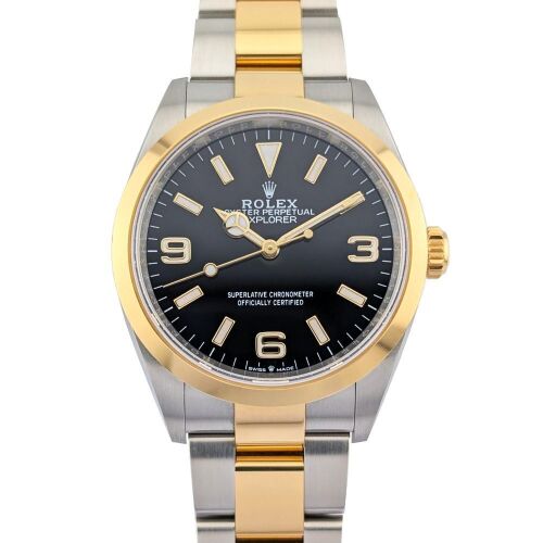 Rolex 124273 Explorer 36 Two Tone 36mm 2023 Box & Papers