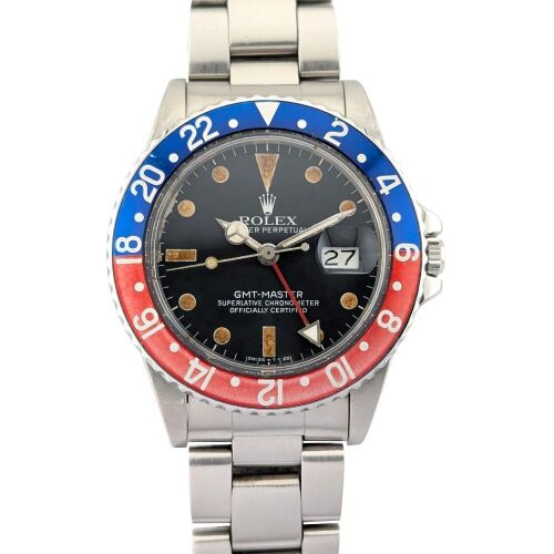 Rolex 16750 GMT-Master Pepsi Tritium 40mm 1982