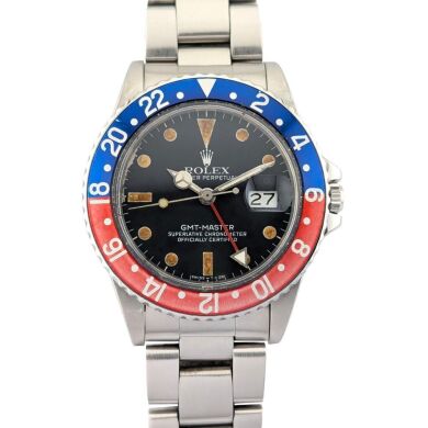 Rolex 16750 GMT-Master Pepsi Tritium 40mm 1982