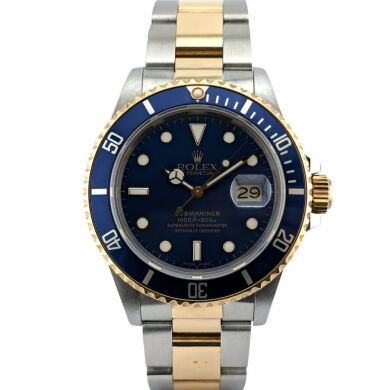 Rolex 16803 Submariner Date Two Tone Bluesy 40mm