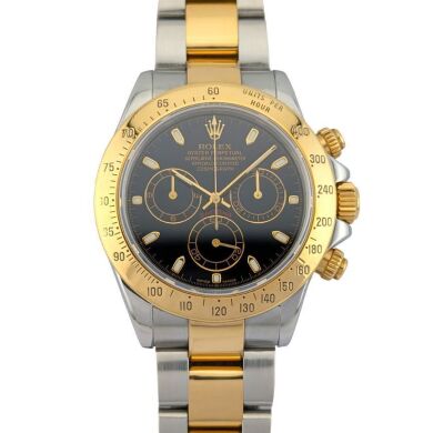 Rolex 116523 Cosmograph Daytona Two Tone Black Dial 40mm