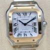 Cartier Santos Medium White Romans 18K Yellow Gold Ref WSSA0016 2026 BRAND NEW!! - 2