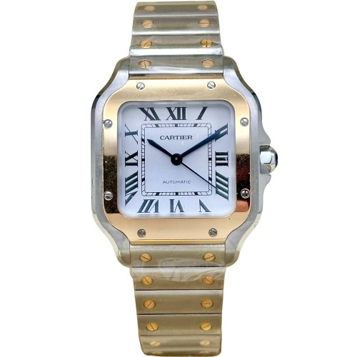 Cartier Santos Medium White Romans 18K Yellow Gold Ref WSSA0016 2026 BRAND NEW!!