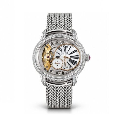 Audemars Piguet Millenary 18K White Gold! MOP Factory Diamond! 77247BC.ZZ.1272BC.01 MASTERPIECE!!