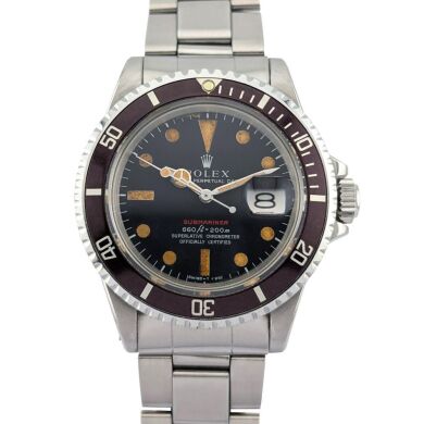 Rolex 1680 Vintage Submariner Date Red Tropical 40mm 1971
