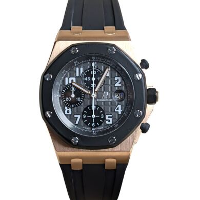 Audemars Piguet 25940OK Royal Oak Offshore 18k Rose Gold Box & Papers Rubber Clad