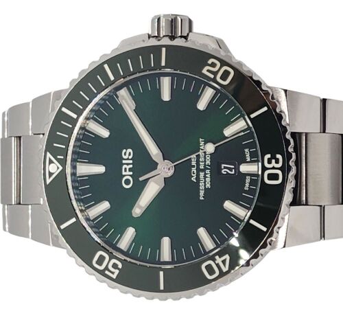 Oris Aquis Date Green Hulk 43.5mm 2019 Box & Papers