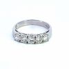 18k white gold White Gold Diamond Ring with 5 claw set diamonds - 2