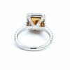 18k Gold Square Radiant Ring With VVS & VS Diamonds - 5
