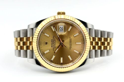 Rolex Datejust 41 Two Tone Champagne Dial, 2021 Box and Papers