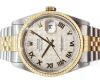 Rolex Datejust 36mm Ivory Pyramid Dial Two Tone 1991 Box and Papers
