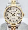 Rolex Datejust 36mm Ivory Pyramid Dial Two Tone 1991 Box and Papers - 2