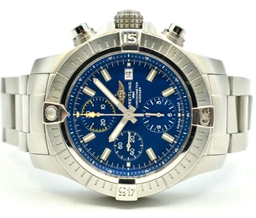 Breitling Avenger Chronograph 45mm Blue Dial A13317 2022 Box and Papers