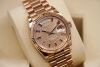 Rolex Day-Date 36mm, Diamond-Paved Rainbow Baguette Dial 18k Everose Gold President Bracelet 2021 - 5