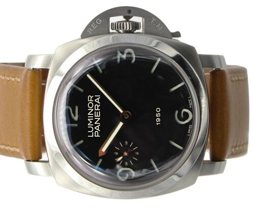 Panerai Luminor "Fiddy' Stainless Steel Black dial 47mm 2003 Box and Papers PAM00127