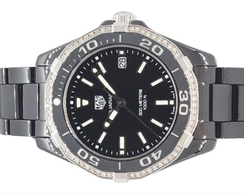Tag Heuer Aquaracer Lady Diamond Black Ceramic 35mm with Box