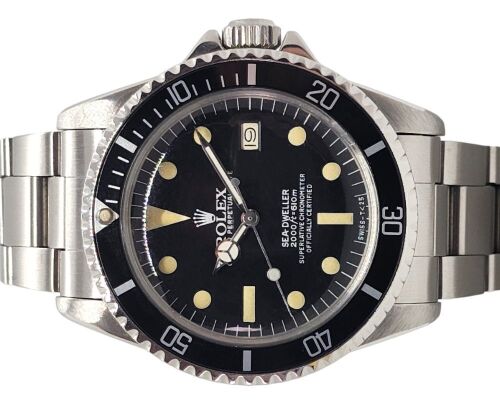 Rolex SeaDweller Vintage Great White 40mm 1981 6.6m Serial Box & Papers