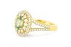 Retailer Liquidation with Valuation of $8,550 18k yellow gold ring set with a 1.07ct natural green sapphire & 0.73cts of F/VS diamonds - 3