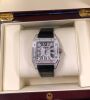 CARTIER SANTOS ICED OUT 100XL WATCH - 8