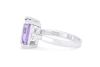 Retailer 18k white gold ring set with a 3.36ct natural tanzanite & 0.14cts of F/VS diamonds - 4