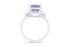 Retailer 18k white gold ring set with a 3.36ct natural tanzanite & 0.14cts of F/VS diamonds - 5