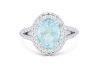 Retailer Liquidation with Valuation of $32,500 18k white gold ring set with a 3.10ct GIA certified Paraiba tourmaline & 1.23cts of F/VS diamonds - 2