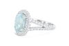 Retailer Liquidation with Valuation of $32,500 18k white gold ring set with a 3.10ct GIA certified Paraiba tourmaline & 1.23cts of F/VS diamonds - 4