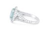 Retailer Liquidation with Valuation of $32,500 18k white gold ring set with a 3.10ct GIA certified Paraiba tourmaline & 1.23cts of F/VS diamonds - 5