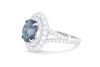 Retailer 18k white gold ring set with a 4.03ct LGL certified sapphire with 1.61cts of F/VS diamonds - 4