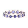 "Wholesaler Closing Down Must Be Sold" 14K Rose Gold, Tanzanite and Diamond, Halo Bracelet - 3