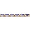 "Wholesaler Closing Down Must Be Sold" 14K Rose Gold, Tanzanite and Diamond, Halo Bracelet - 5