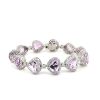 "Wholesaler Closing Down Must Be Sold" 14K White Gold, Kunzite and Diamond, Halo Bracelet - 2